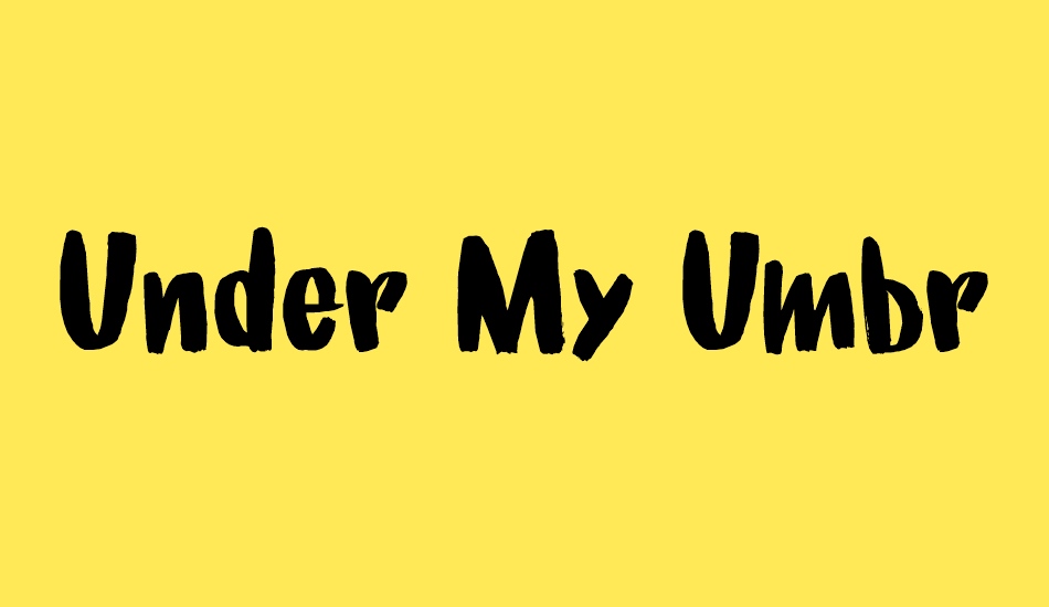 under-my-umbrella-demo font big