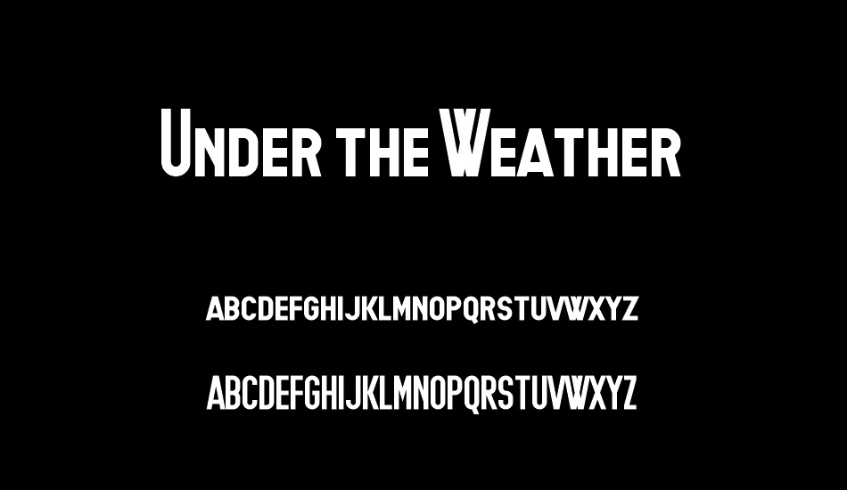 under-the-weather font