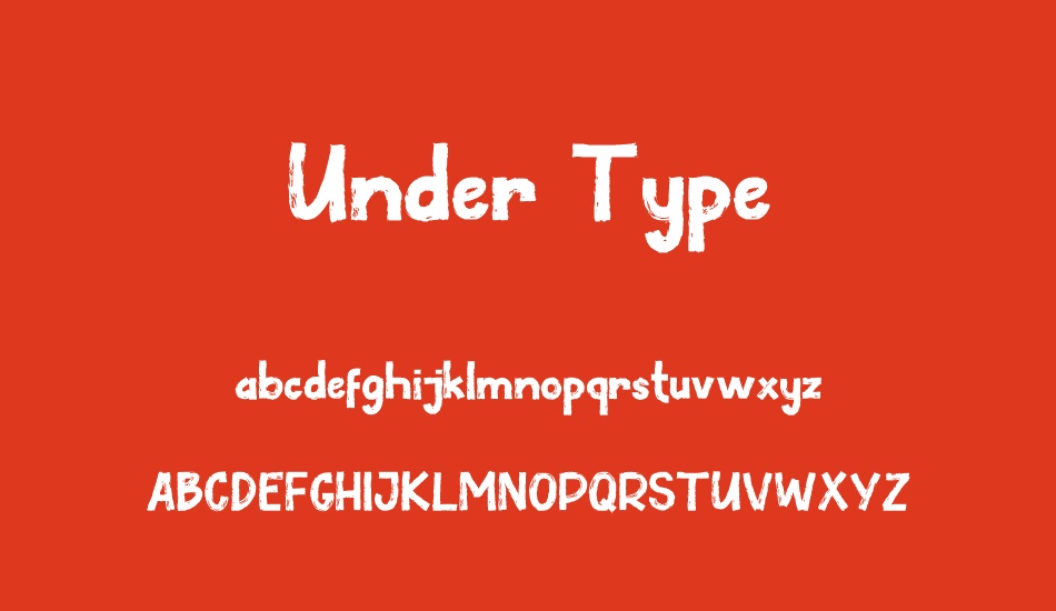 under-type font