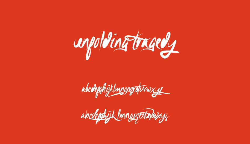 unfolding-tragedy font