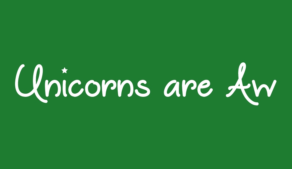 unicorns-are-awesome font big