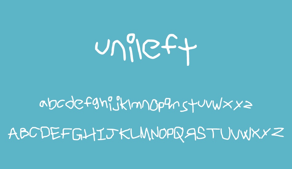 unileft font