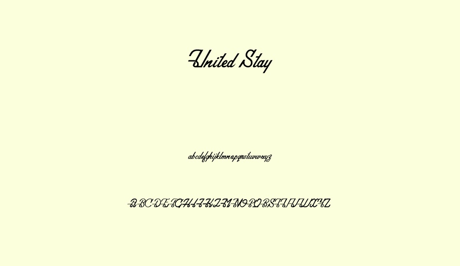 united-stay font