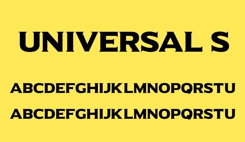 universal-serif font