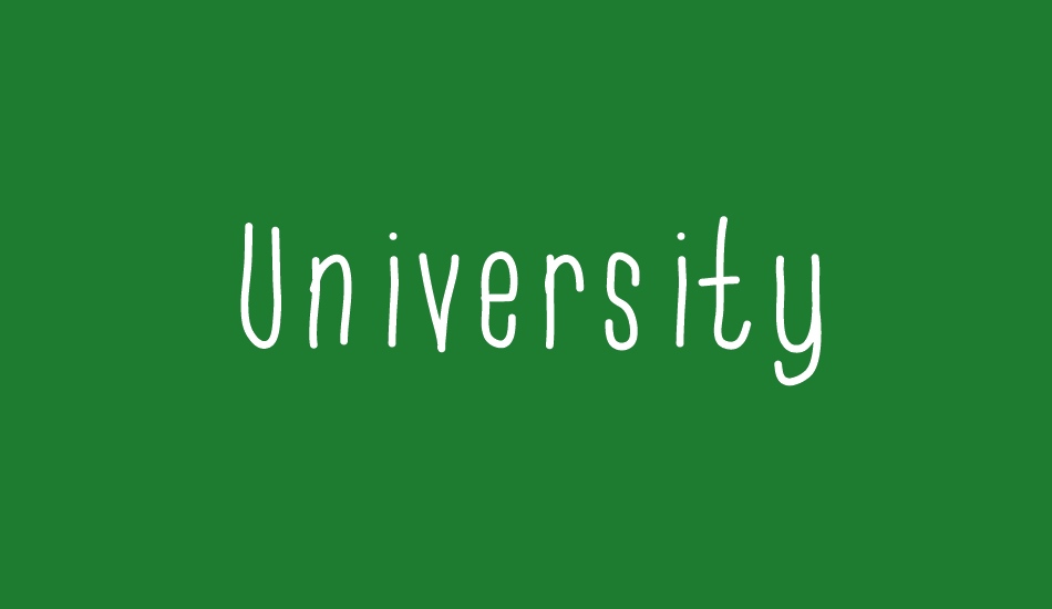 university font big