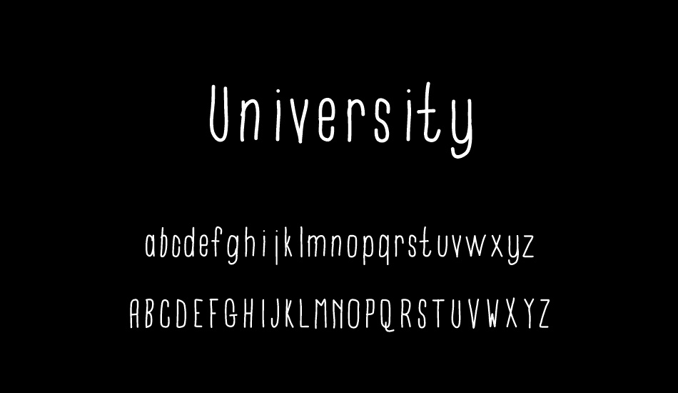 university font