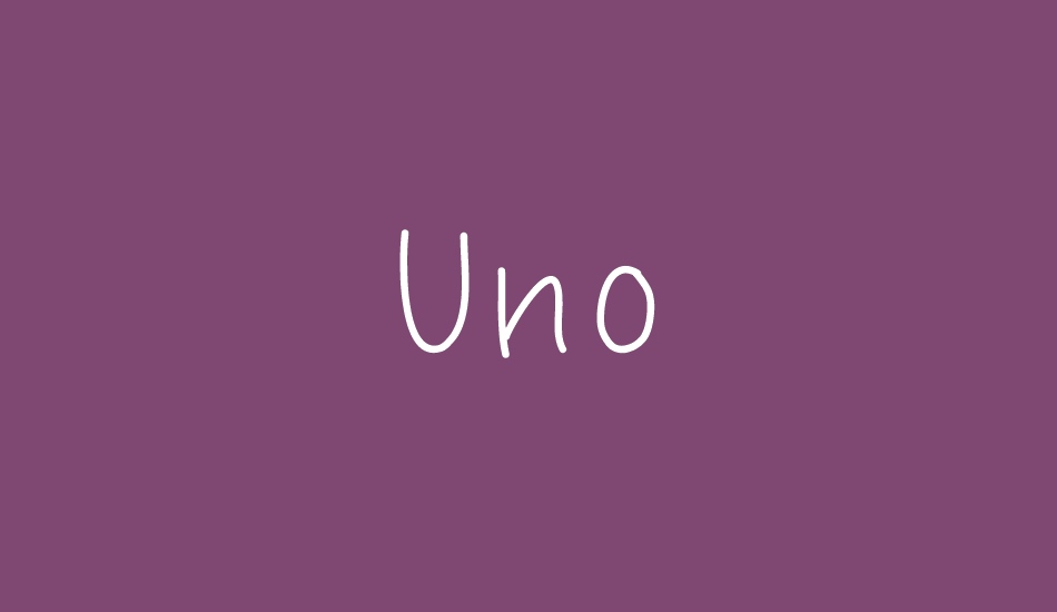 uno font big