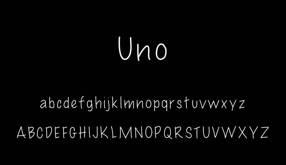 uno font