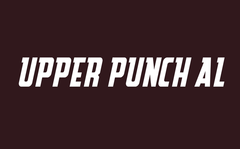 Upper Punch font big