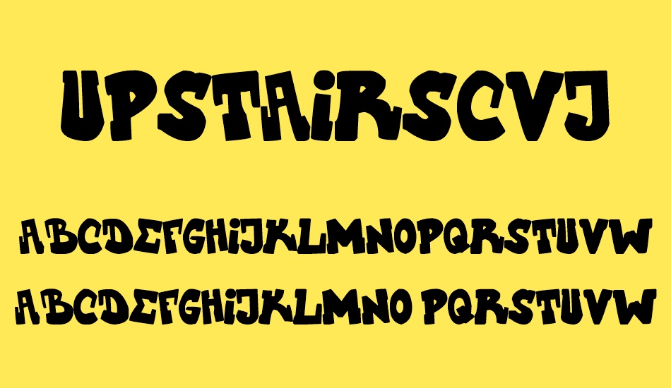 upstairscvjmgraff font