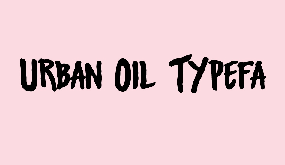 urban-oil-typeface font big