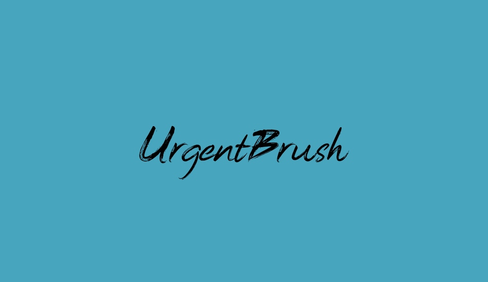 urgentbrush font big