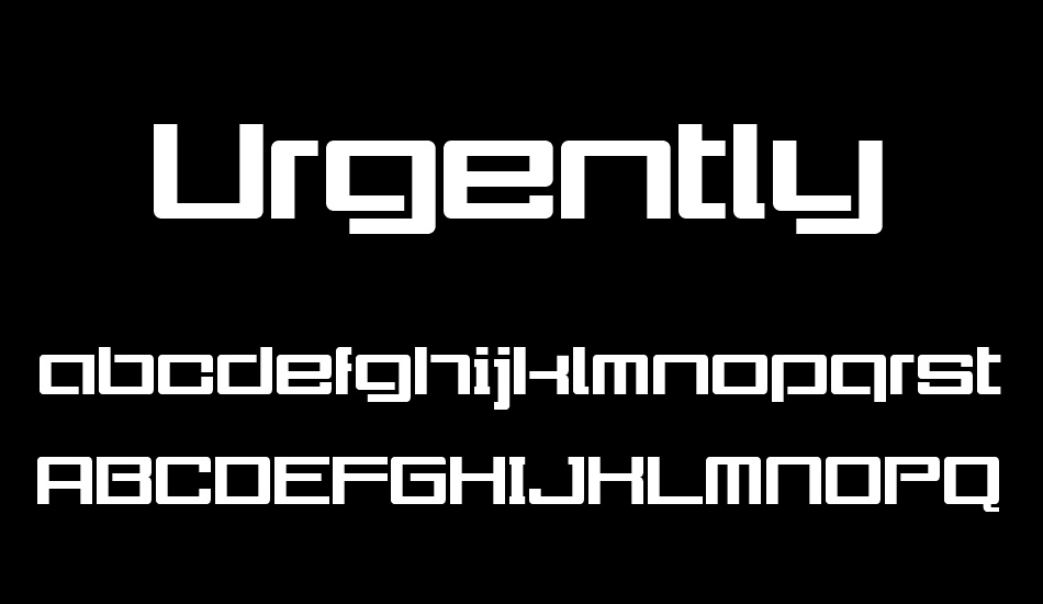 urgently font