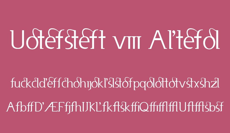 usenet---alternates font