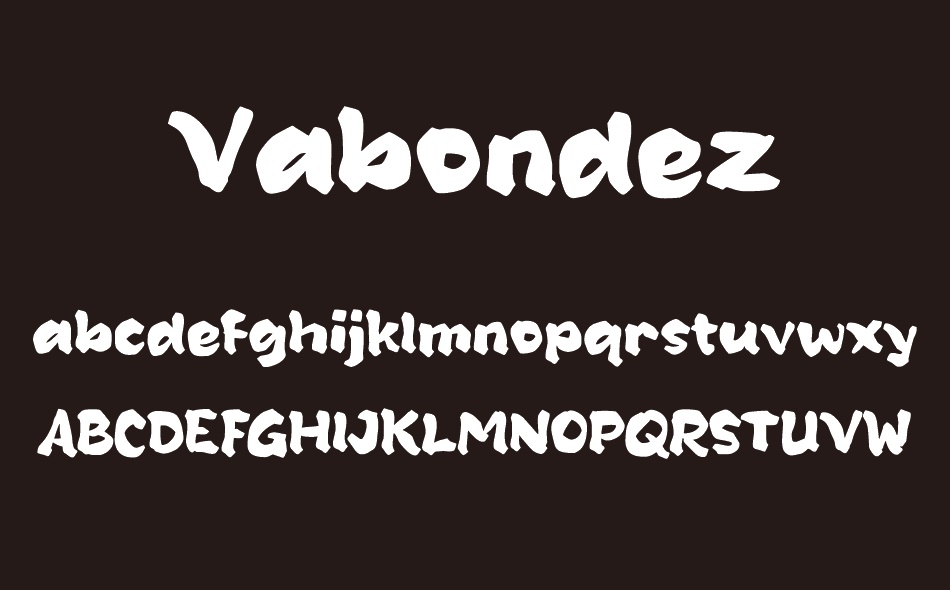 Vabondez font