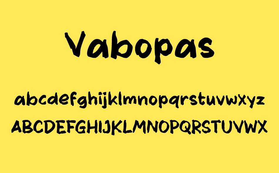 Vabopas font