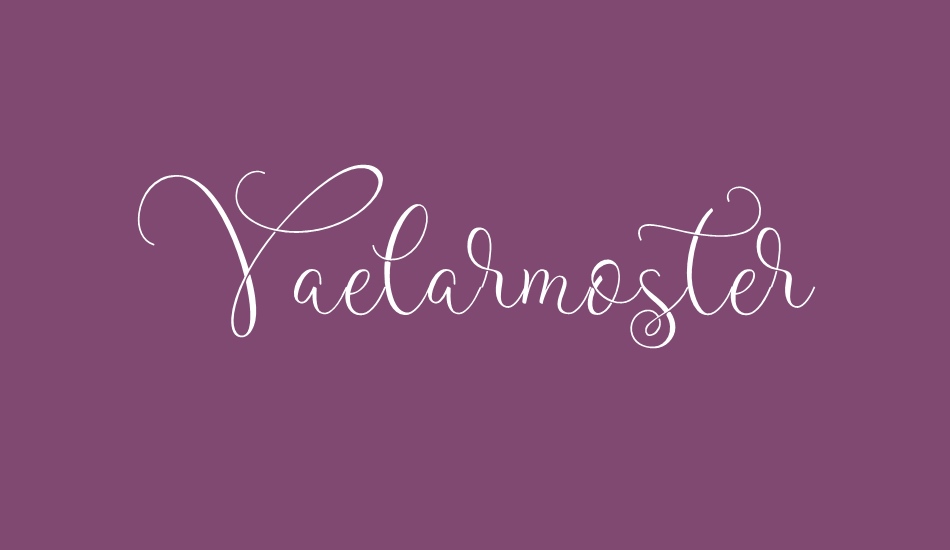 vaelarmoster font big