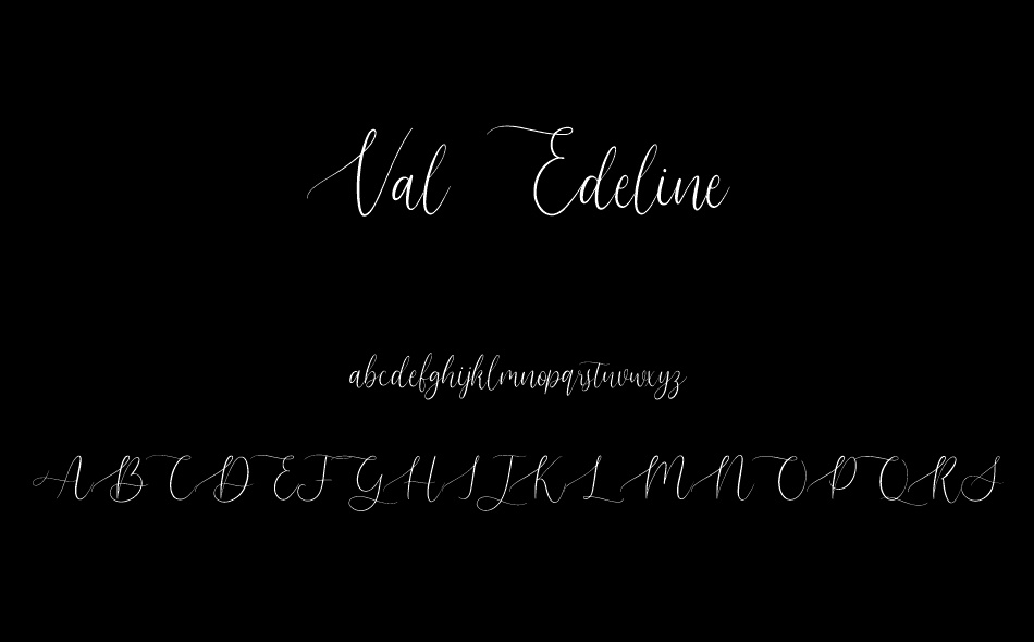 Val Edeline font