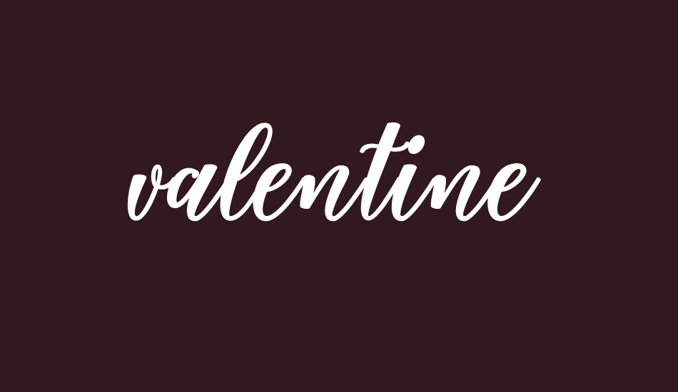 valentine font big