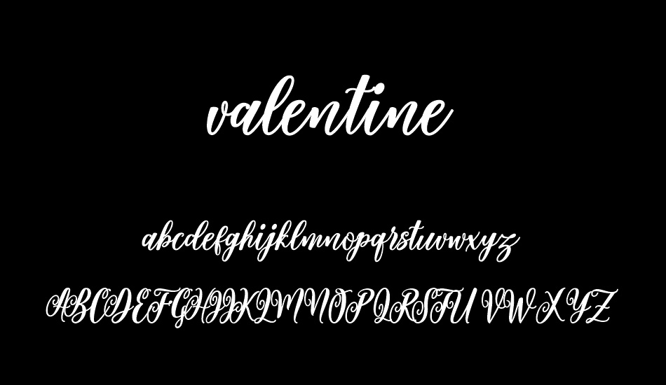 valentine font