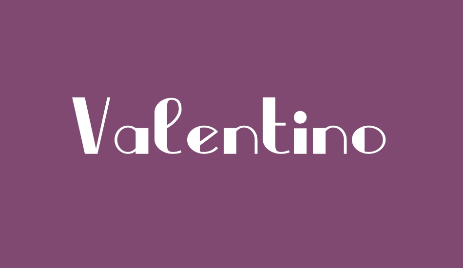 Valentino free font