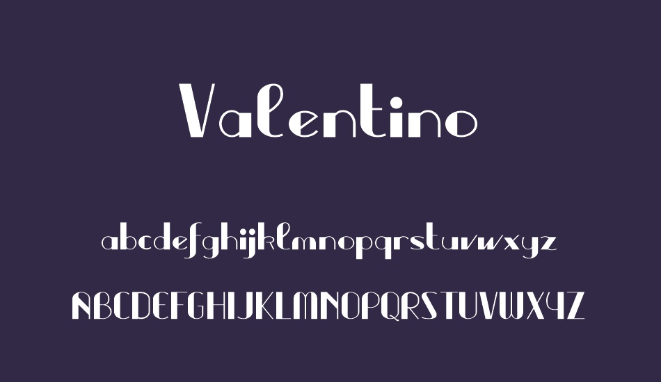 valentino font