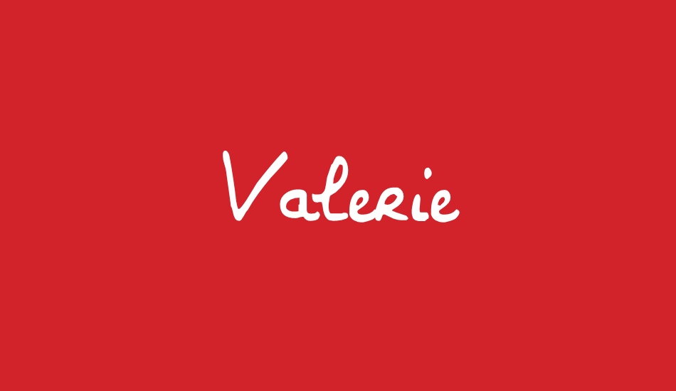 valerie font big