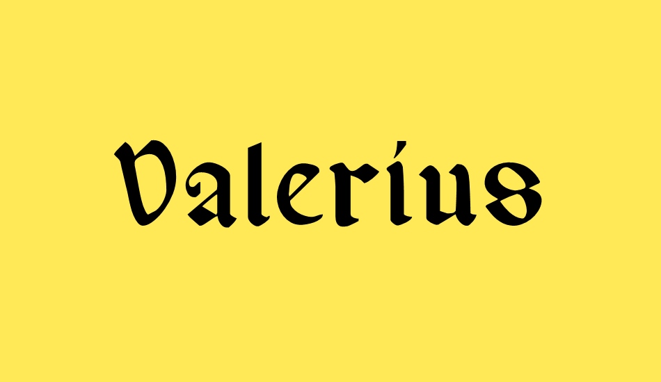 valerius font big