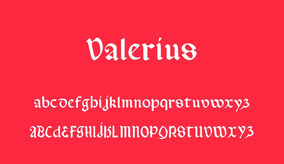 valerius font