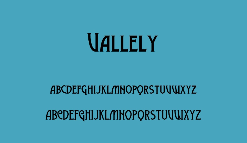 vallely-demo font