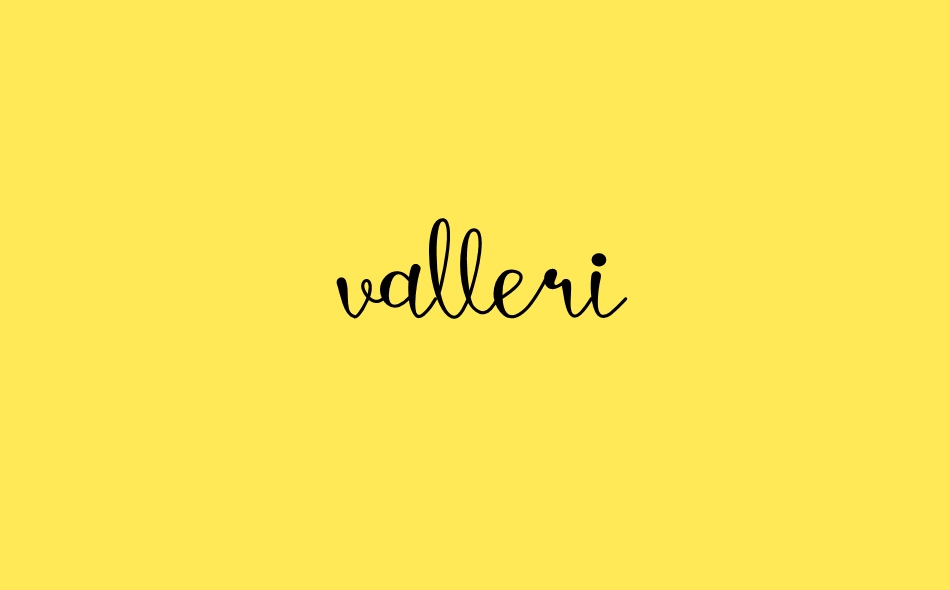 Valleri font big