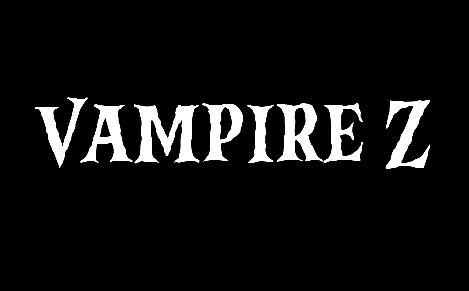 Vampire Zone font big