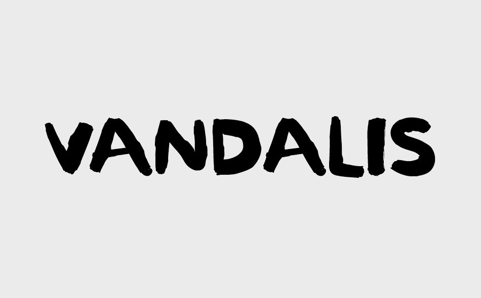 Vandalism font big