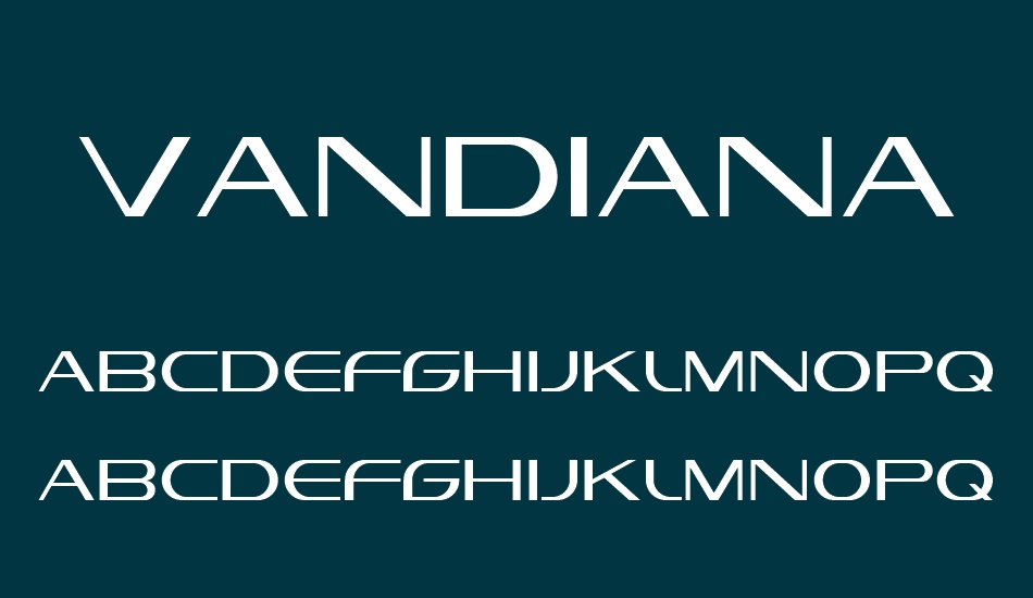 vandiana-platin font