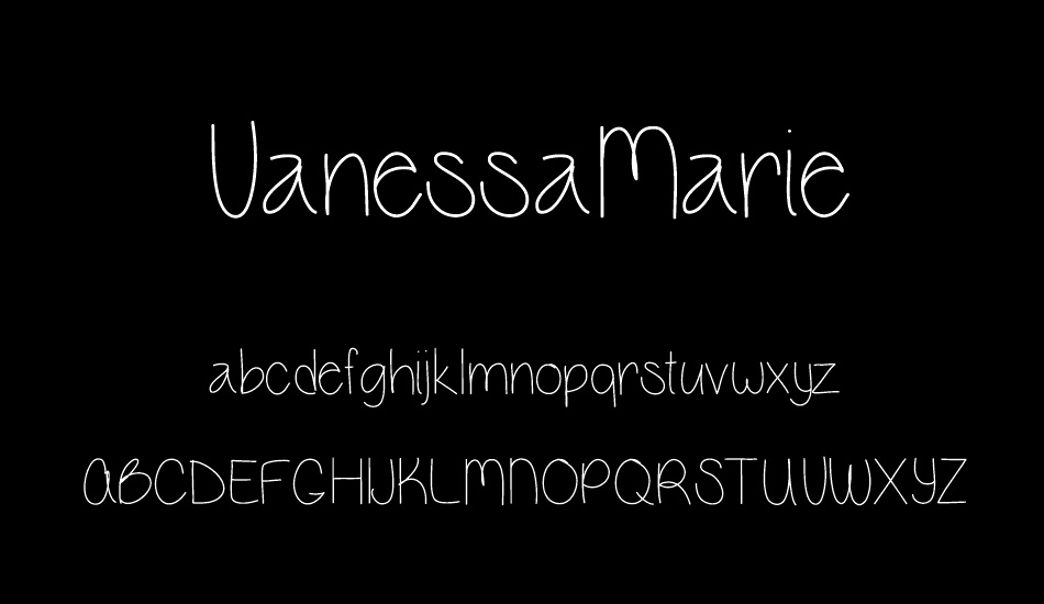 vanessamarie font