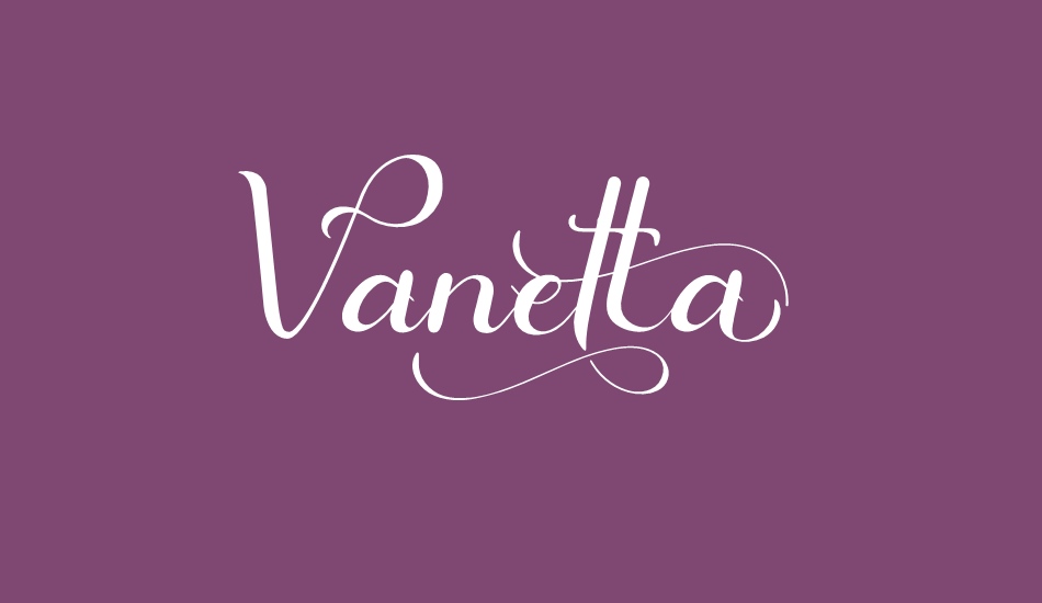 vanetta font big