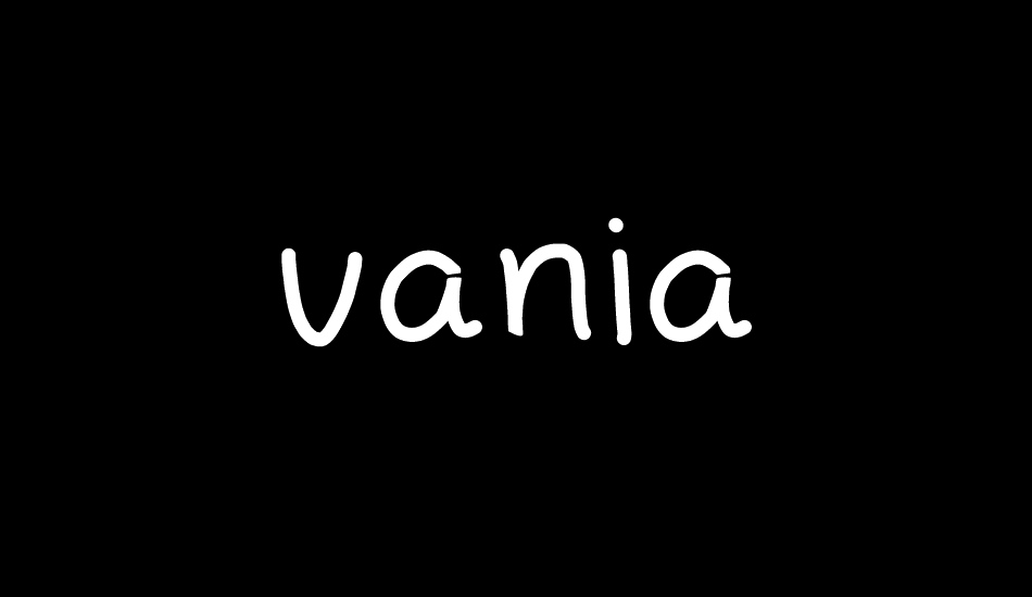 vania font big