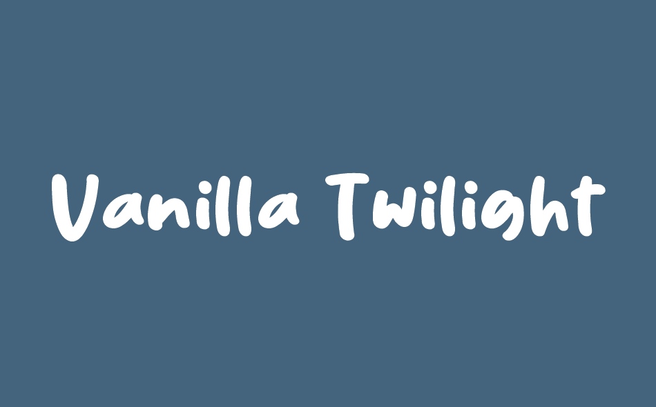 Vanilla Twilight font big