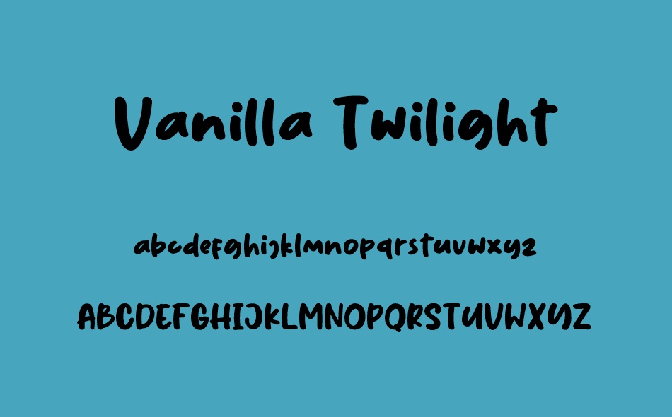 Vanilla Twilight font