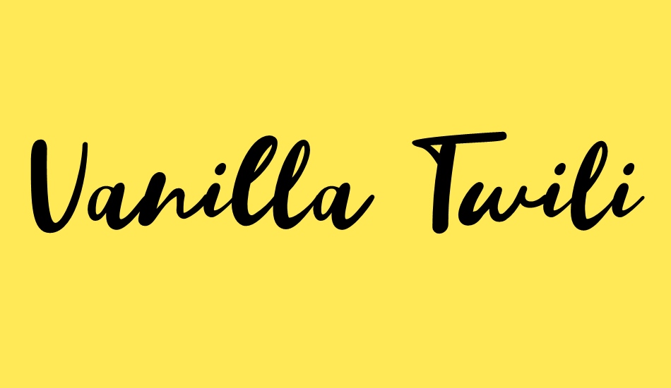 vanilla-twilight-script font big