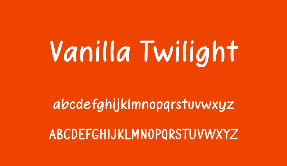 vanilla-twilight font