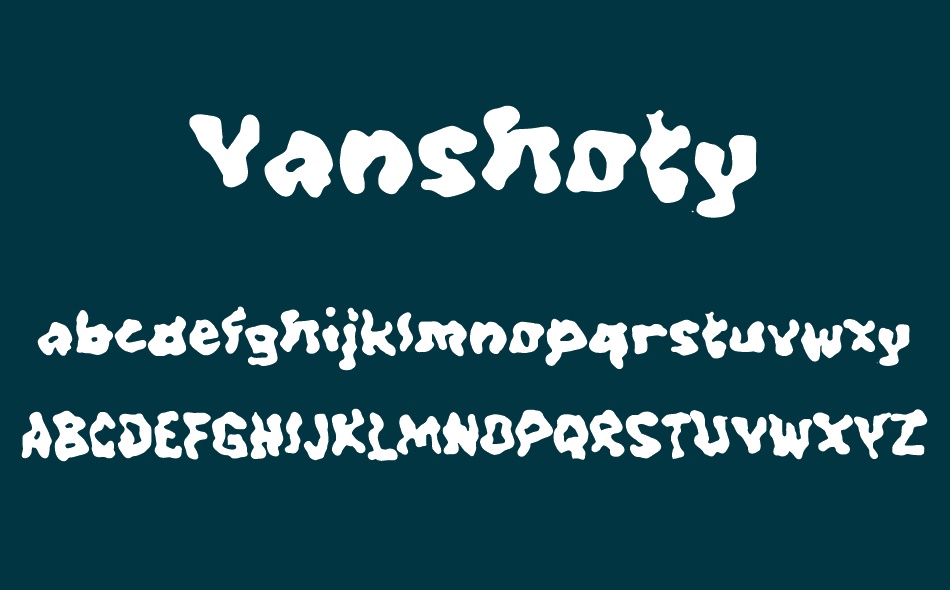 Vanshoty font