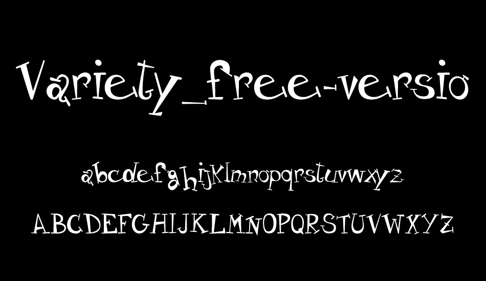 variety-free-version font