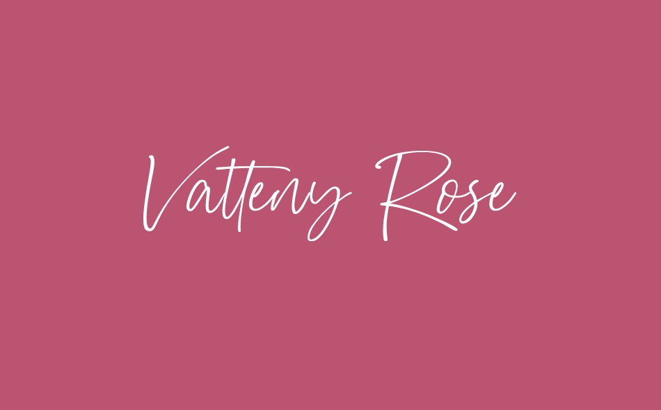 Vatteny Rose font big