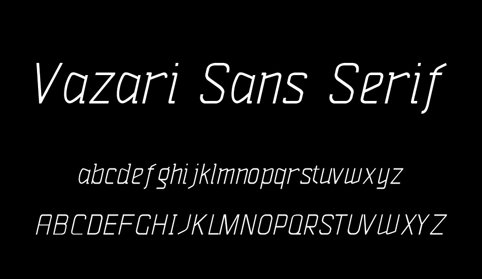 vazari-sans-serif font