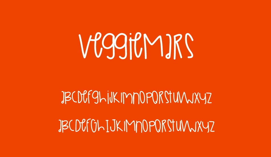 veggiemars font