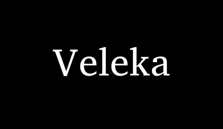 veleka font big