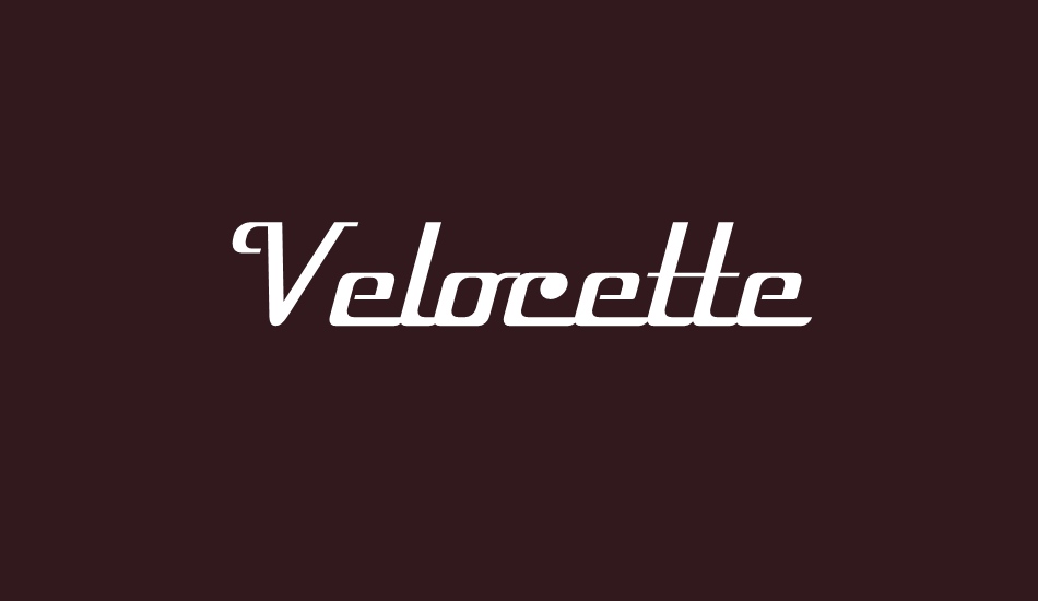 velocette font big