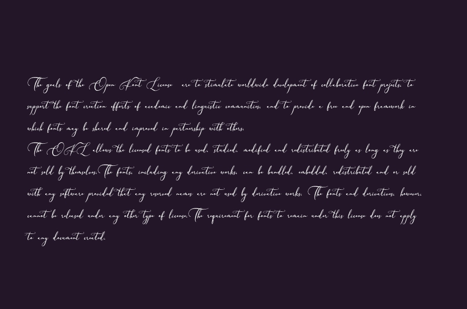 Velocity Romantica font 1