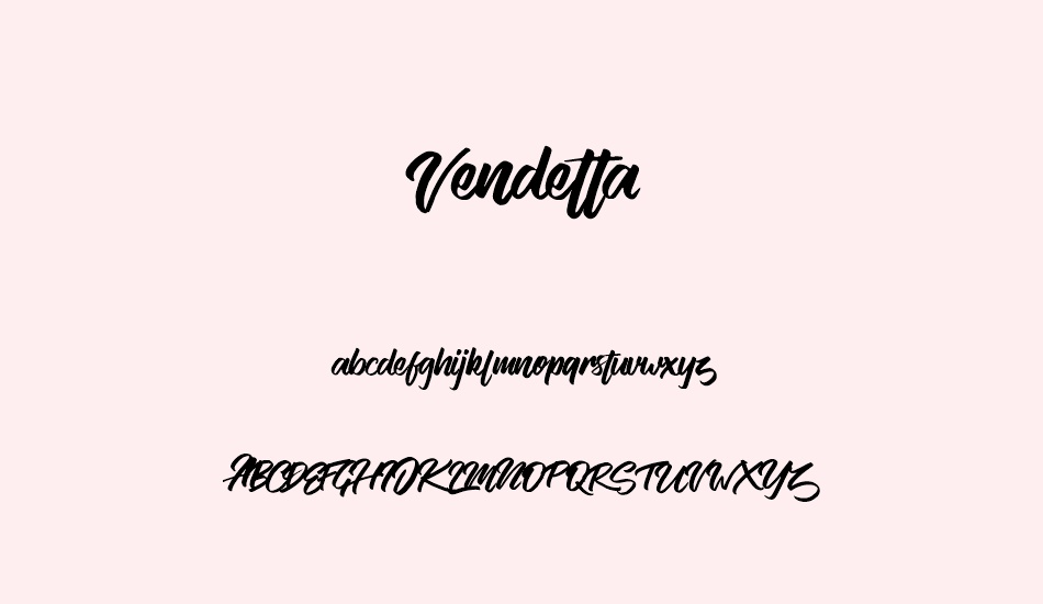 vendetta font